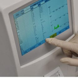 Analis15 utilisation de l' écran tactile de l' analyseur
