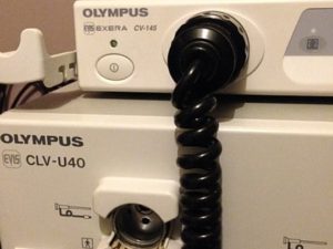 Details des branchements source Olympus CV-145 et CLV-U40