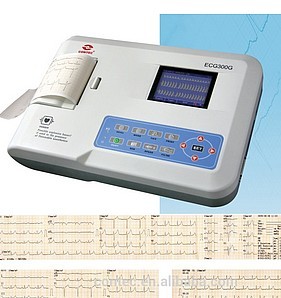 Vue générale de l' électrocardiographe ecg 300G de marque Contec